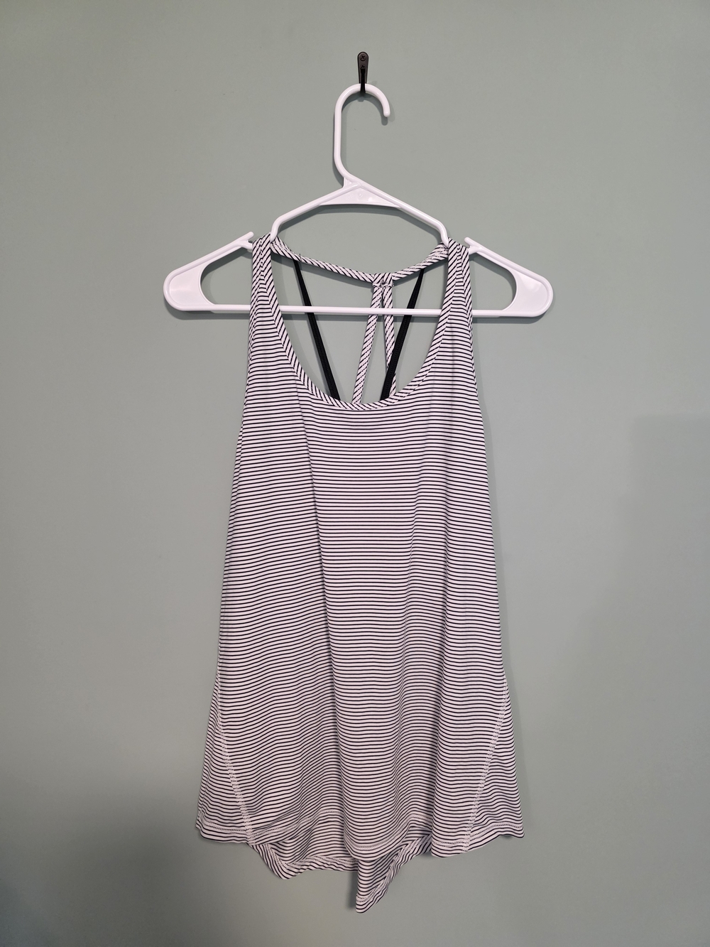 Champion Black and White Striped Women’s Tank Top